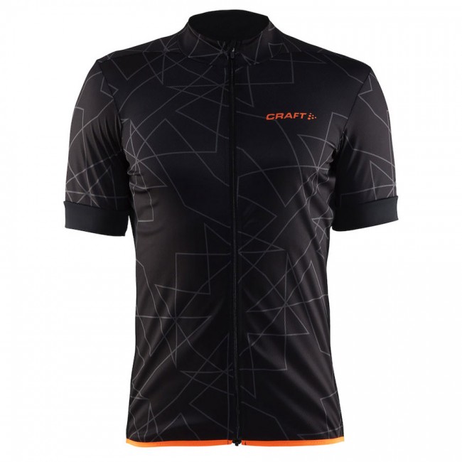 Craft Reel Graphic Axeon 2017 Radtrikot Kurzarm Schwarz Orange Radtrikot Kaufen