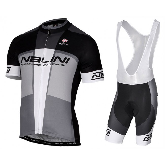 2017 Nalini PRO Artico Schwarz-Gris Fahrradbekleidung Satz Radtrikot Kurzarm+Kurz Trägerhose Radtrikot Kaufen