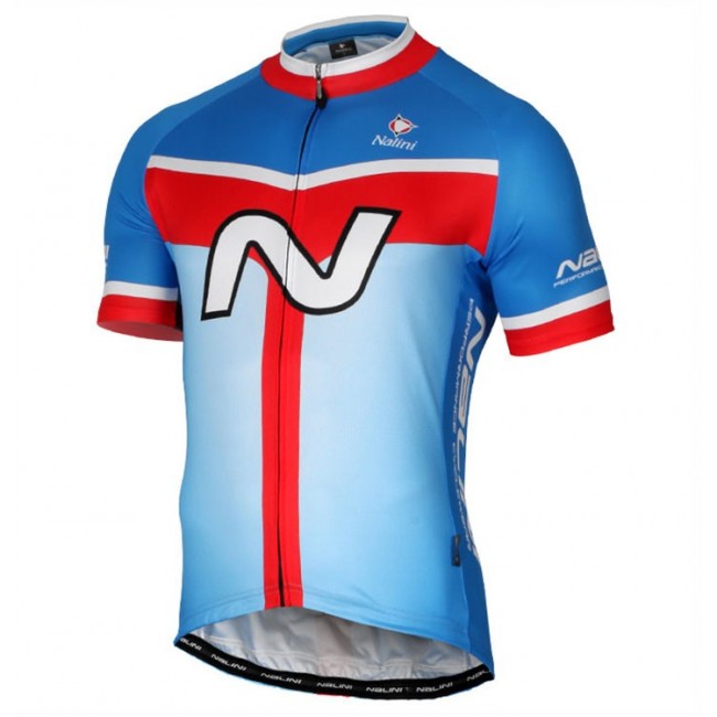 2017 Nalini PRO Navision Blau-Rot Radtrikot Kurzarm Radtrikot Kaufen