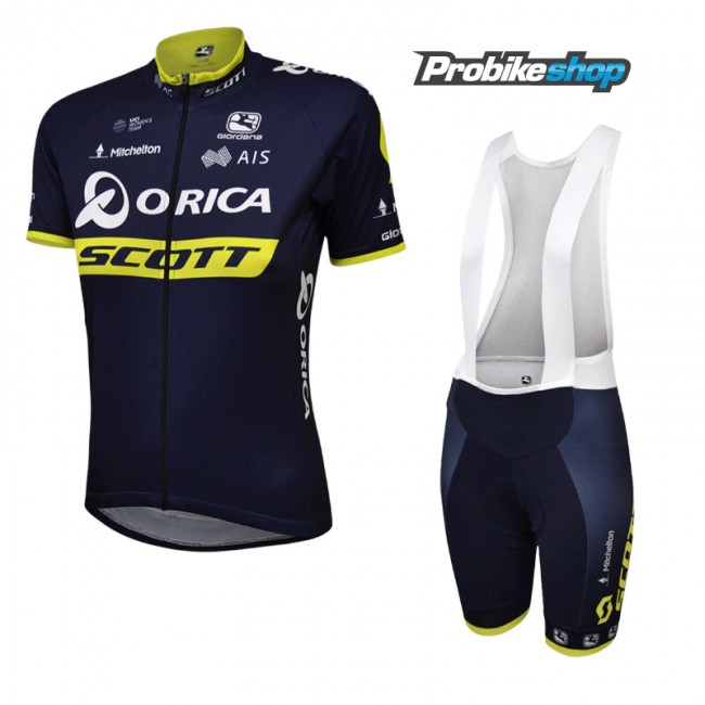 Damen Orica Scott Pro 2017 Fahrradbekleidung Satz Radtrikot Kurzarm+Kurz Trägerhose Schwarz Radtrikot Kaufen