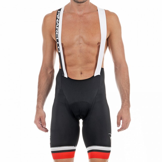 2017 Pinarello Corsa Kurz Trägerhose-Schwarz Rot Radtrikot Kaufen