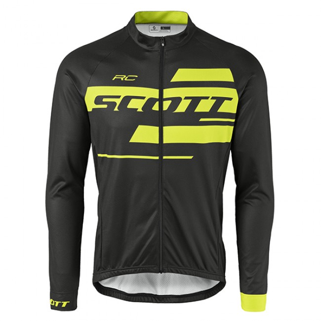 2017 Scott Rc Schwarz-Gelb Radtrikot Langarm Radtrikot Kaufen