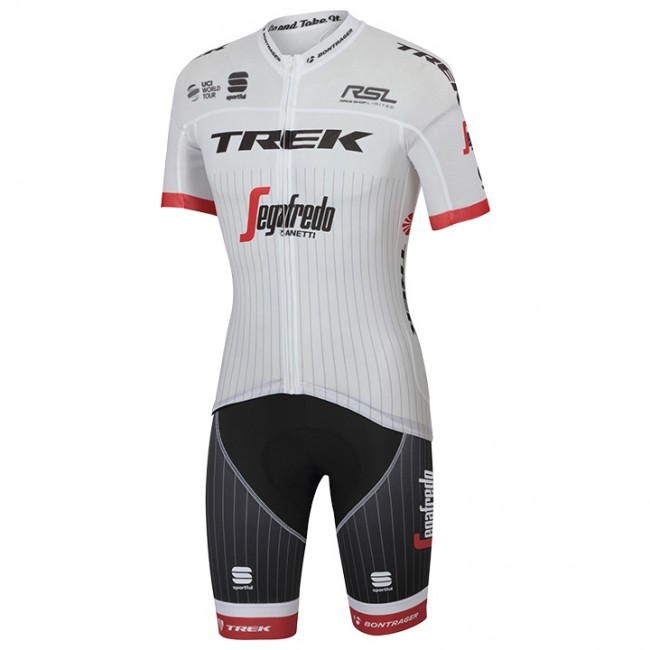 TREK-SEGAFREDO TDF Pro Race 2017 Fahrradbekleidung Satz Radtrikot Kurzarm+Kurz Radhose Radtrikot Kaufen